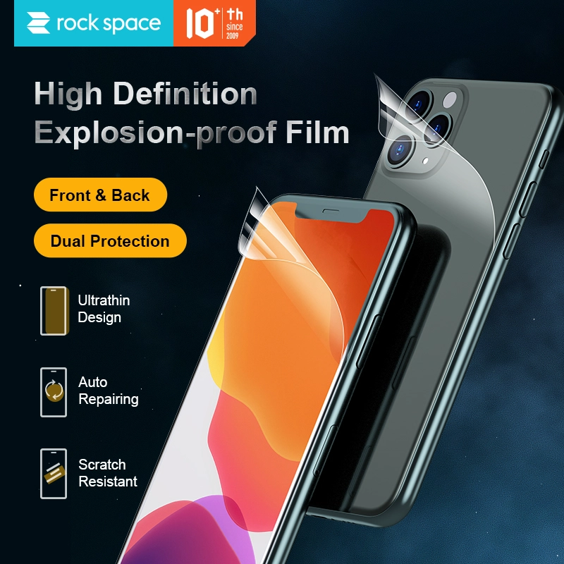 rock space Flexible HD film, Soft Clear Plastic Film Screen Protector