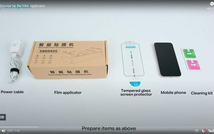 Tutorial for Film Applicator (Installing Tempered Glass Protector)