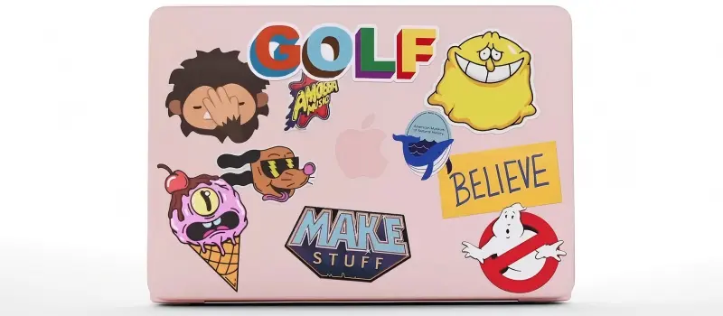 fun stickers on macbook neo.webp